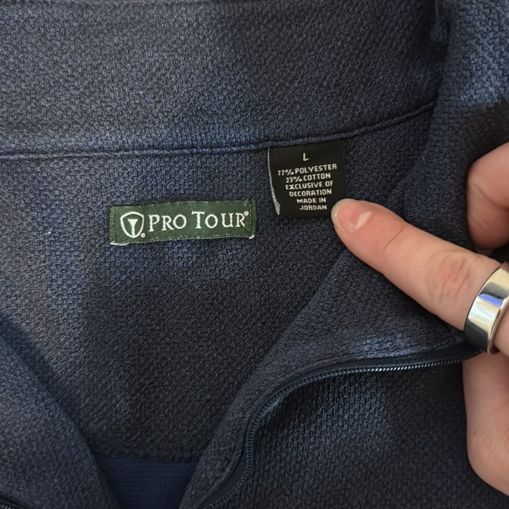 Pro Tour Men's Blue Half-Zip Sweater